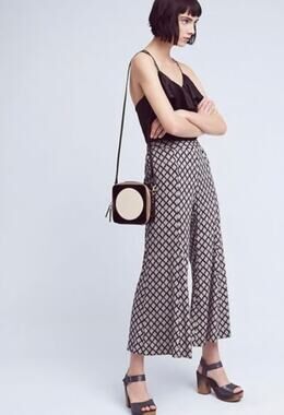 Anthropologie Saturday Sunday Jude Printed Wide Leg Pants Size XS